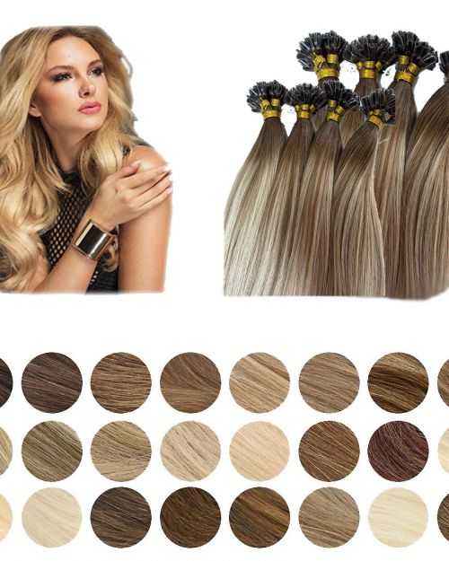 Keratin Bonding Extensions aus Echthaar (Ohne Silikon)