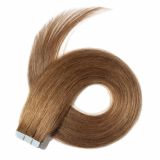 Straight,Dark,Brown,Tape,In,Remy,Human,Hair,Extensions