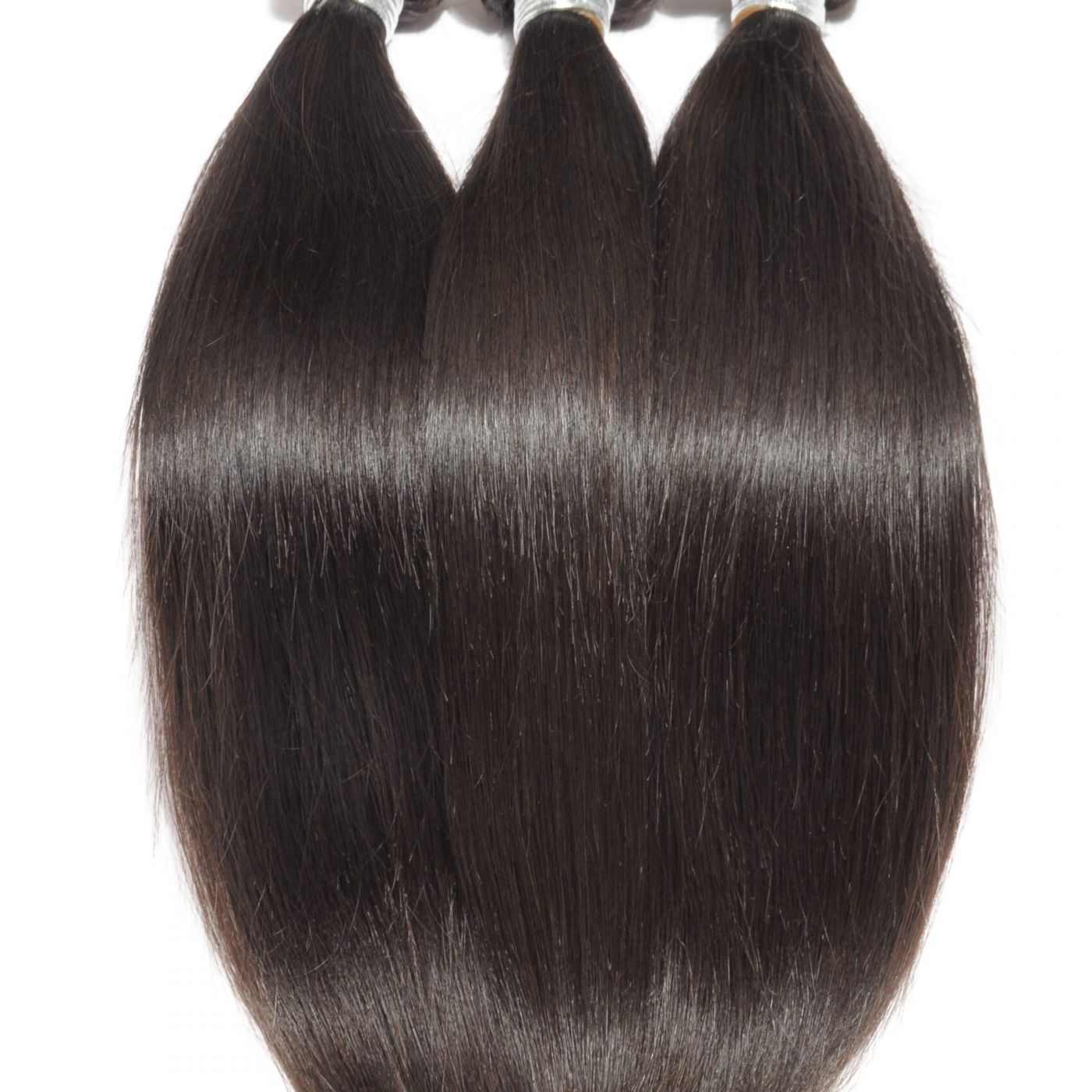 Silky,Straight,Black,Virgin,Remy,Human,Hair,Extension,Bundles