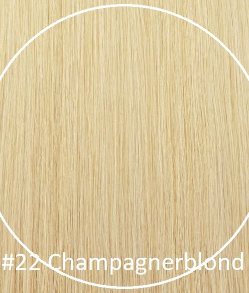 20 Streifen (40g/50g) Champangerblond #22 Tape in Extensions